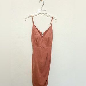 Pink Velvet Cocktail Dress